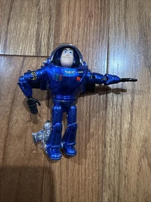 Rare 1990’s Toy Story Stealth Buzz Lightyear Chrome Blue Thinkway Toys. READ. - Image 1 of 2
