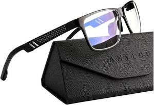 ANYLUV Blaulicht blockierende Brille Herren (Alltagsschutz) 01- Schwarz  - Bild 1 von 6