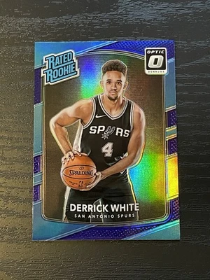 Derrick White RC 2017-18 Donruss Optic Rated Rookie #172 PURPLE Prizm - Spurs - Image 1 of 2