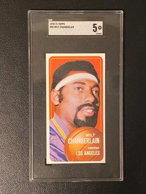 Wilt Chamberlain 1970 Topps #50 - SGC 5 - Los Angeles Lakers - "Tallboy" - Image 1 of 2