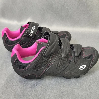 Giro Riela Aegis Women’s Cycling Shoes Black Pink US 7.5 MTB SPD Clip Bike Shoe  - Image 1 of 4