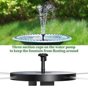 Solar Power Fountain Submersible Floating Water Pump Bird Bath Pond Garden Decor - Bild 1 von 25