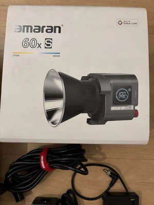Aputure Amaran COB 60x S Video Light - 60W Bluetooth Control and Battery Adapter - Image 1 of 4