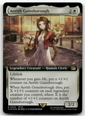 Aerith Gainsborough (Extended Art) #423 (Foil) (NM) Final Fantasy FIN Magic MTG - Image 1 of 2