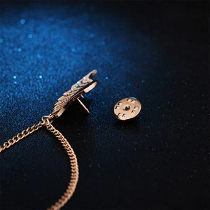 Design Collar Brooch Pin Alloy Shirt Clip Clothing Accessories Men Women - Picture 1 of 17