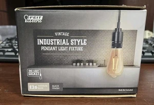 Vintage Industrial Style Lighting Fixture 55in Adjustable Cord - Picture 1 of 5