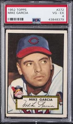 1952 TOPPS #272 MIKE GARCIA PSA 4 - Image 1 of 2