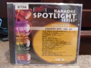 SOUND CHOICE SPOTLIGHT SERIES KARAOKE 8736 COUNTRY HITS VOL 147 CD+G SEALED - Imagen 1 de 1
