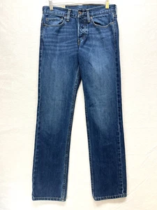 Hollister Straight Leg Jeans Mens Size 28 x 30 - Button Fly Low Rise Medium Wash - Picture 1 of 12