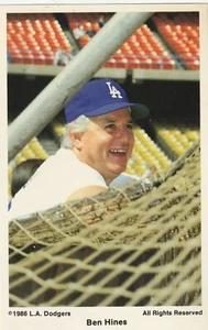 KOSTENLOSER VERSAND - POSTFRISCH - 1986 BEN HINES DODGERS 3-1/2 x 5-1/2 - Bild 1 von 1