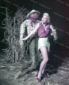 Sexy Pin-up Model Actress Halloween 1950's Original 4x5 Photo Transparency - Picture 1 of 3