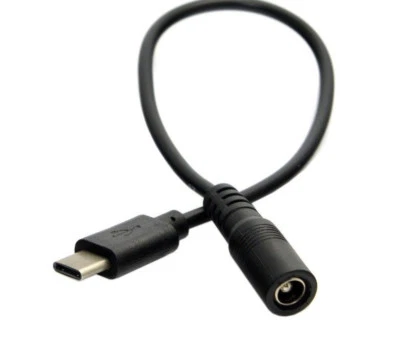 USB-C 3.1 to DC 5.5mmx2.5mm Power Jack Extension Charging Cable 10cm - Image 1 of 4