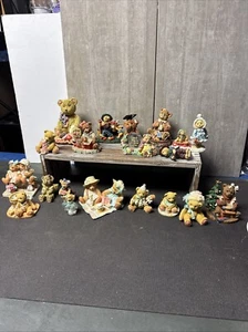 Lote de estatuillas de oso vintage - Hillman, peluches apreciados, Kmart, Ge5 sin marca - Imagen 1 de 18