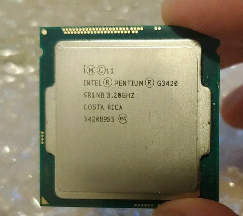 CPU PROCESSORE INTEL PENTIUM G3420 3.20GHZ 3MB SOCKET 1150 DUAL CORE - Immagine 1 di 1
