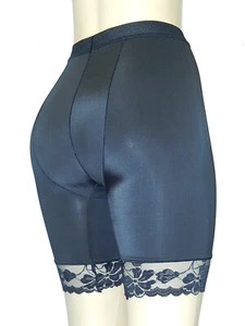 SILKY SPANDEX & LACE CONTOURED 19"- 22" PANTY GIRDLE SHAPER LONG  LEG S-5XL - Picture 1 of 27