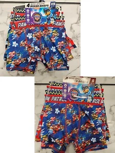 4 Pack Boys Athletic Boxer Briefs Paw Patrol The Mighty Movie Stretch & Wicking - Picture 1 of 19