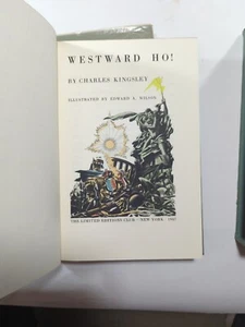 Westward Ho! Two Volume Set  (Signed) by Charles Kingsley #25 - Foto 1 di 14