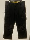 Pantalon de travail de marque Caterpillar pour hommes taille 34X30 genouillères noires nombreuses poches neuf avec étiquettes