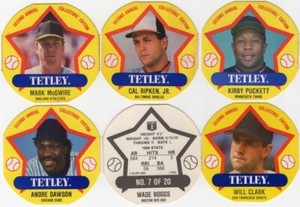 Wade Boggs #7 1989 Tetley Tea disc