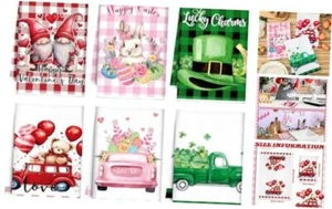 6 Pcs Easter Kitchen Towels 23.62 x 15.75 St. Patrick's Day Valentine's Day - Picture 1 of 7
