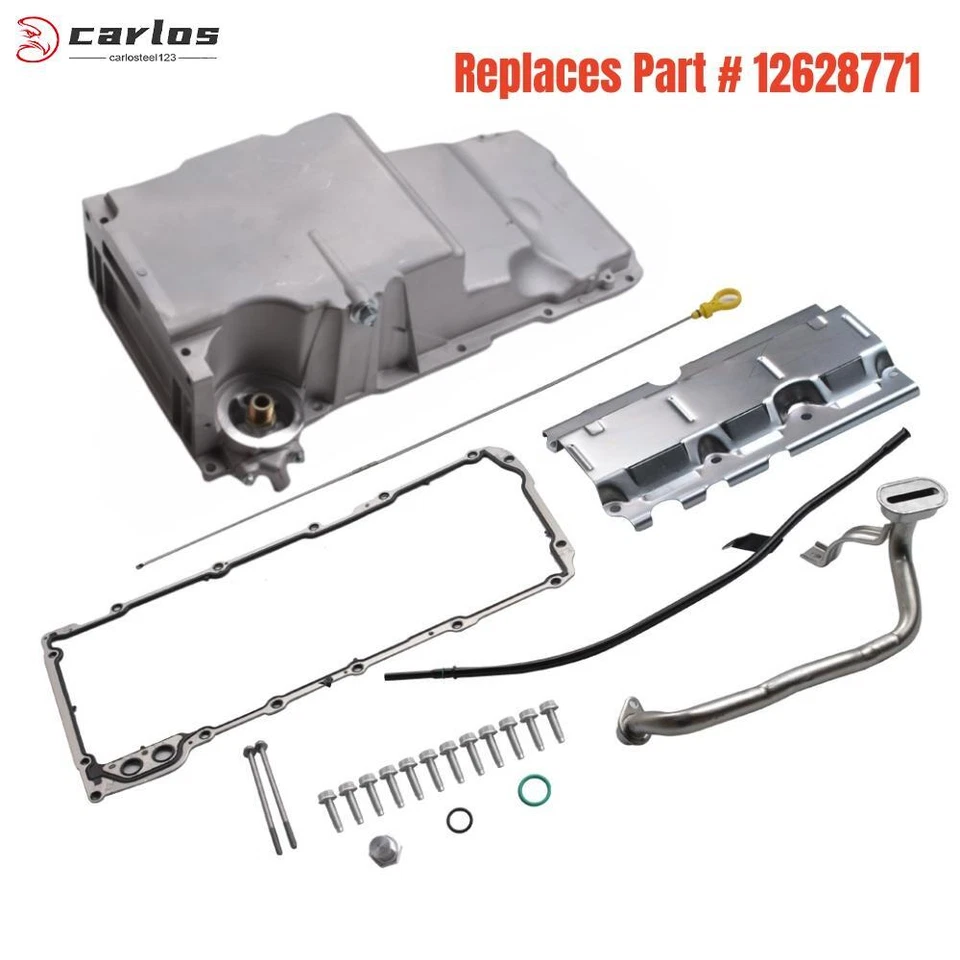 Cacerola de aceite con varilla de medición y tubo para Chevy LS1 Camaro / Firebird (cuerpo F) - 12628771 Foto 1 de 4