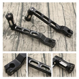 CNC Heel Toe Shift Lever Edge Cut Shifter Peg For Harley Touring Road King Black - Picture 1 of 6