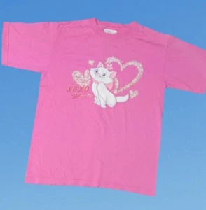 Vintage 1990s Kids Disney Store Aristocats Marie Tshirt Youth Size Small - Picture 1 of 6