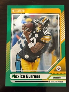 2024 Panini Donruss - Plaxico Burress #88 Green Press Proof - Steelers - Picture 1 of 2