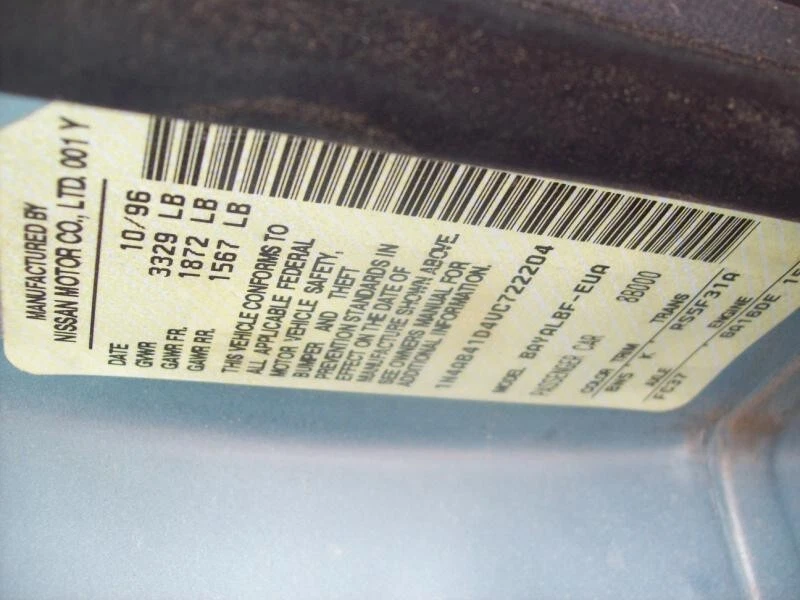 Used Speedometer Gauge fits: 1997 Nissan Sentra 1.6L head only 4 Dr w/o tachomet - Image 1 of 4