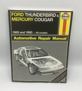 Haynes Repair Manual -36086 Ford Thunderbird Mercury Cougar- 1989-1990 -# 1725 - Bild 1 von 2
