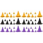  48 pcs Halloween Small Witch Hats Party Mini Witch Hat Bottle Caps Hats Wine