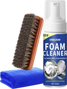 Multifunctional Car Interior Cleaner Kit with Brush & Towel - 5Oz - Picture 1 of 6