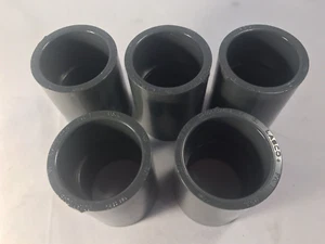 1-1/2 Zoll PVC Zeitplan 80 Kupplung (LASCO) - 5er-Set - Bild 1 von 2