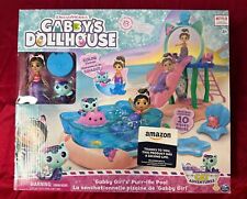 Gabby’s Dollhouse Purr-ific Pool, 10 Piece Playset, New In Open Box.