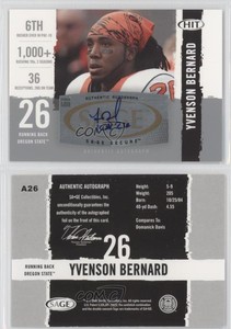 2008 SAGE Hit Auto Silver Yvenson Bernard #A26 Rookie Auto RC