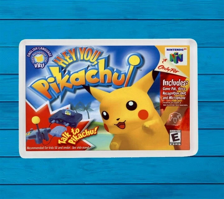 HEY YOU PIKACHU NINTENDO 64 FRIDGE MAGNET IMAN NEVERA - Imagen 1 de 1