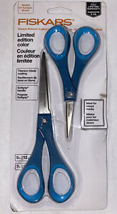 Fiskars 2-piece Titanium Scissors Set (Blue Color)