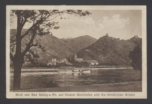 AK Bad Salzig auf Kloster Bornhofen , gel 1927, CH Nachporto - Bild 1 von 2