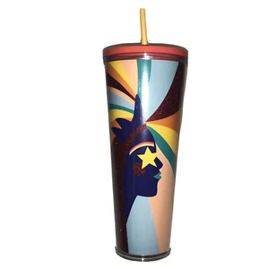 Starbucks Pride 2020 Rare Proud Rainbow Siren Logo Tumbler Cold Cup 24 oz - Picture 1 of 5