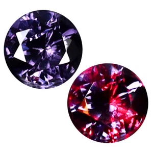 0.18 ct World class Round (3 x 3 mm) Unheated / Untreated Change Alexandrite - Picture 1 of 3