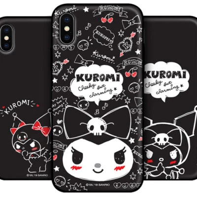 Kuromi Card Door Bumper Case for iPhone X XS XS Max XR 7/8/SE2/SE3 7/8 Plus - Image 1 of 4