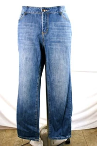 DEpt 222 Jeans Womens 36X29 Blue Stonewash Classic Rise Straight Leg Ladies - Picture 1 of 7