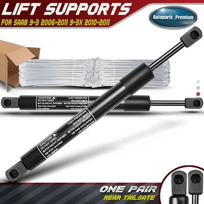 Soportes de elevación de puerta trasera amortiguadores puntales para vagón Saab 9-3 06-11 9-3X 10-11 Foto 1 de 4