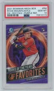 Ryan Mountcastle (PSA 10) 2021 Bowman Chrome Mega Box Roty Favorites Purple RC - Bild 1 von 2