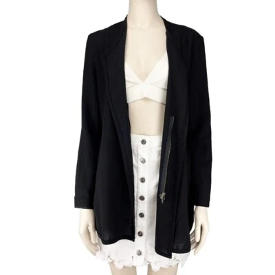 LANVIN Summer 2009 French Haute Couture Zip-up Long Sleeves Back Ruffles Blazer — 第 1/4 张图片