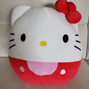 Juguete de peluche grande de 12" pulgadas Hello Kitty arco rojo lanzamiento 2023 - Imagen 1 de 5