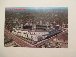 Detroit Michigan Postcard Tiger Stadium Baseball MI Home Detroit Tigers - Picture 1 of 2