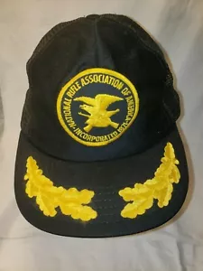 NRA Scramble egg bill black and gold Hat made in USA - Picture 1 of 4