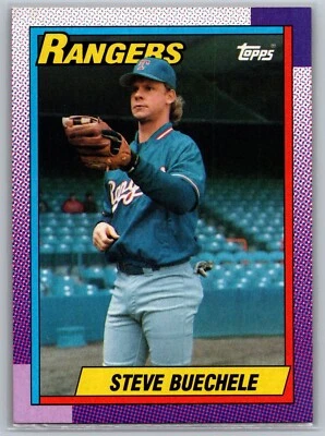 1990 Topps - #279 Steve Buechele Texas Rangers MLB Baseball Card - Image 1 of 2