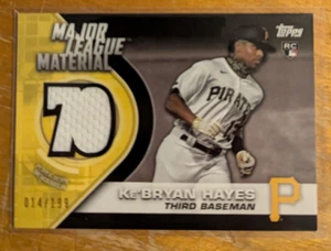 2021 Topps Major League Materials Black/199 #MLM-KH Ke'Bryan Hayes RC Pirates - Picture 1 of 1